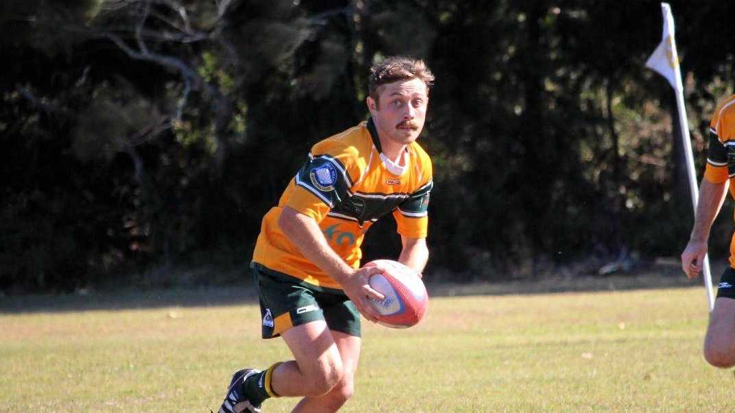 Tim Watkins playing for the Mullumbimby Moonshiners Rugy Club. Picture: Contributed