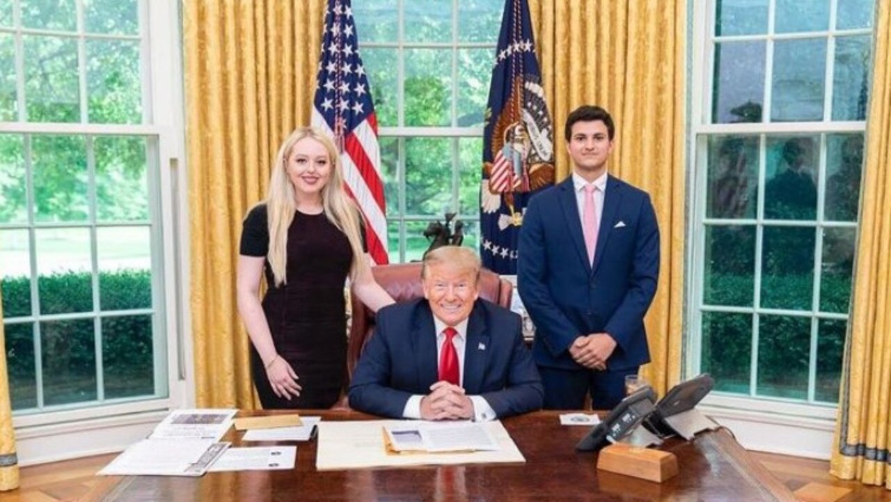 Tiffany Trump and then-boyfriend Michael Boulos in the White House. Picture: Instagram / Michael Boulos