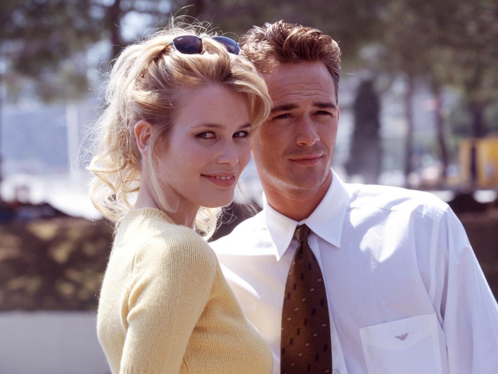 With Claudia Schiffer in Monaco in 1995. Picture: Jean-Pierre REY/Gamma-Rapho via Getty Images