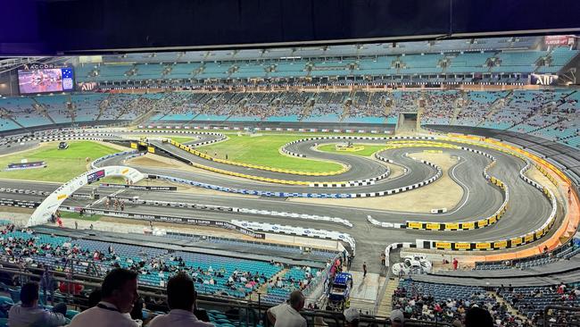 The 2025 Race of Champions did not come close to filling Accor Stadium. Picture: David McCowen