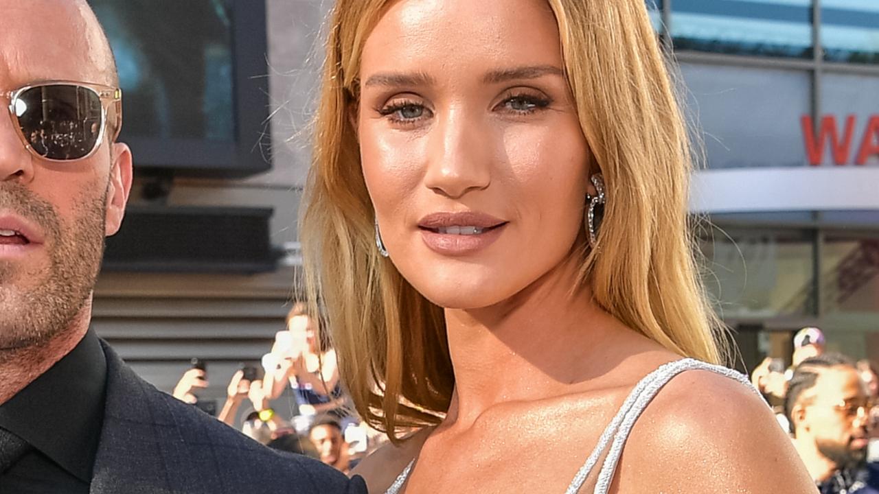 HOLLYWOOD, CALIFORNIA - JULY 13: Jason Statham and Rosie Huntington-Whiteley attends the premiere of Universal Pictures' "Fast & Furious Presents: Hobbs & Shaw" at Dolby Theatre on July 13, 2019 in Hollywood, California. (Photo by Emma McIntyre/Getty Images)