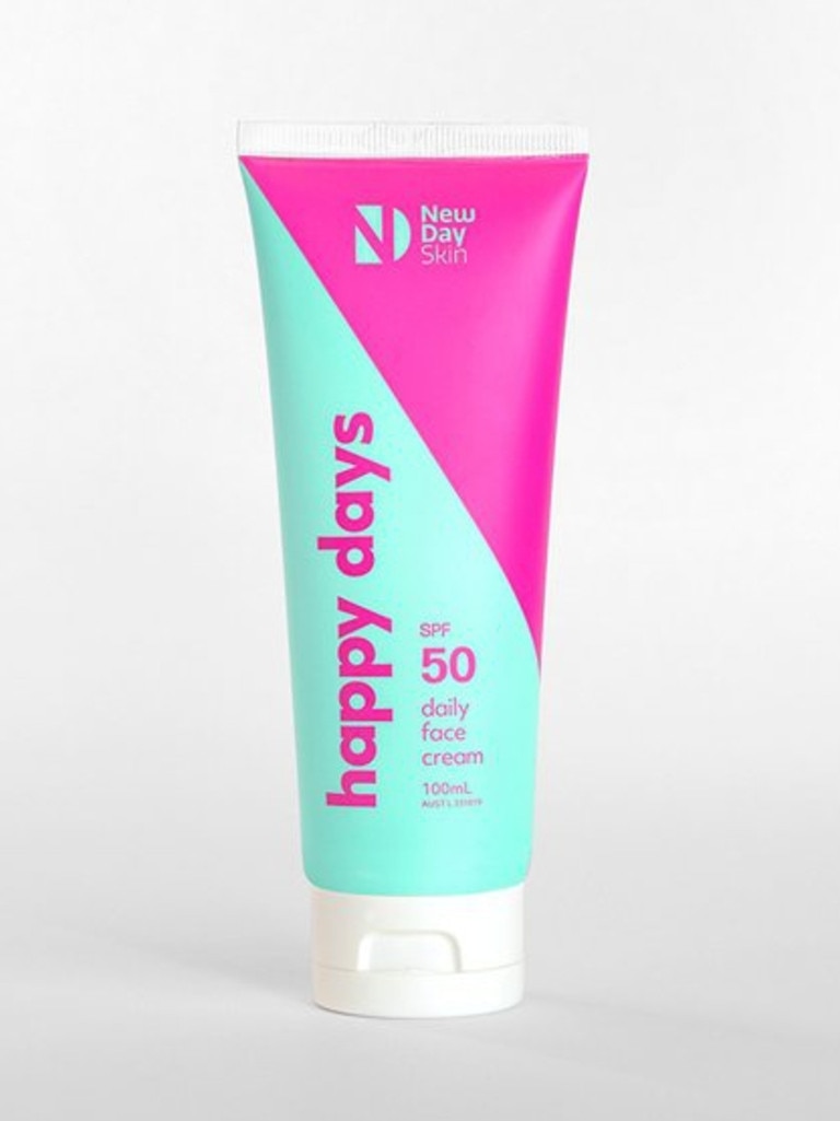 New Day Skin Happy Days SPF 50 Daily Face Cream.