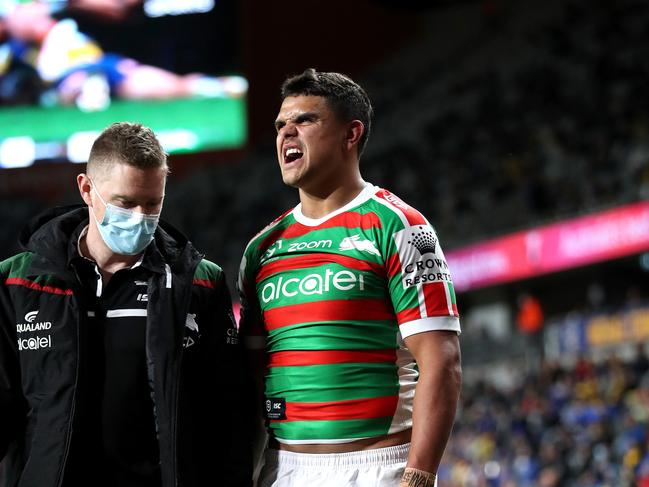 In a big boost for South Sydney, star fullback Latrell Mitchell has resumed rehab training with the Rabbitohs. Picture: Phil Hillyard