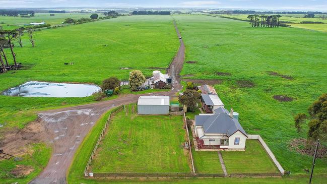 A three-bedroom cottage was part of the Bushell family’s Nirranda South farm.