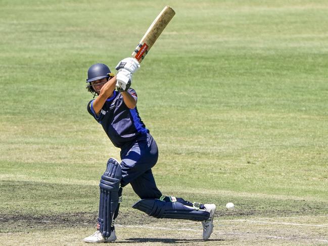 Dowling Shield: Joseph Klotz batting for Prahran. Picture: Valeriu Campan