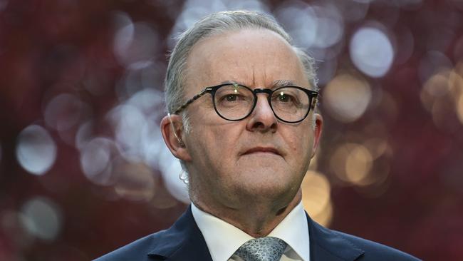 Prime Minister Anthony Albanese holds media interviews at Parliament House in Canberra. Picture: NCA NewsWire / Martin Ollman