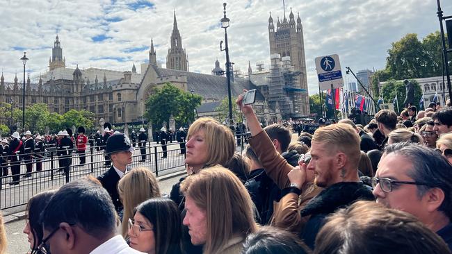 Hundreds of thousands of people packed into Westminster. Picture: Bronte Coy