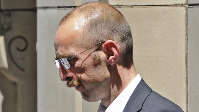 Hoddle Street mass killer Julian Knight leaves the Supreme Court in Melbourne in February 2012. Picture: AAP