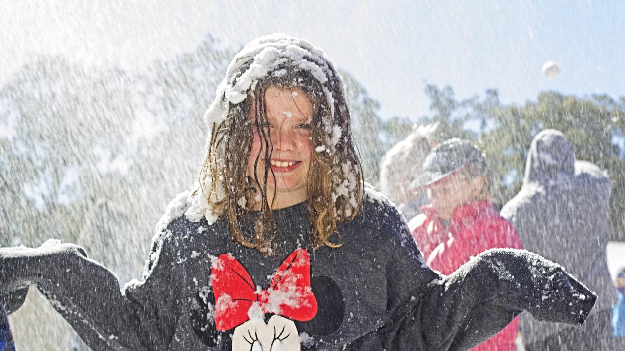 A new laser light show, snow volcano making and plenty of entertainment acts are welcomed additions to this year’s Snowflakes in Stanthorpe festival. Pictured: Gabby Riordan on the snowfields at Snowflakes in Stanthorpe. Photo: NRM Staff