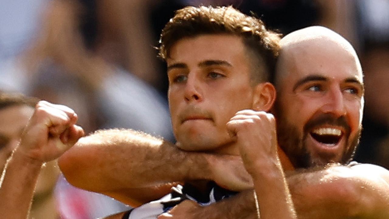 Daicos dominated the Power in their first contest. (Photo by Michael Willson/AFL Photos via Getty Images)