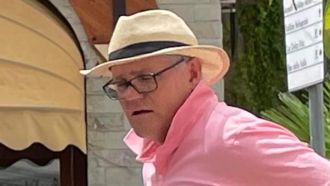 Scott Morrison was in Amalfi, Italy, on Tuesday.