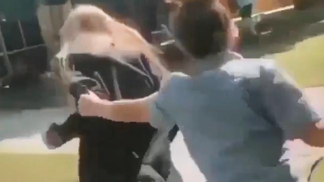 A teenage girl was attacked from behind and dragged around by her bag while another teen punched her in the head at least 10 times. Pictures: Instagram