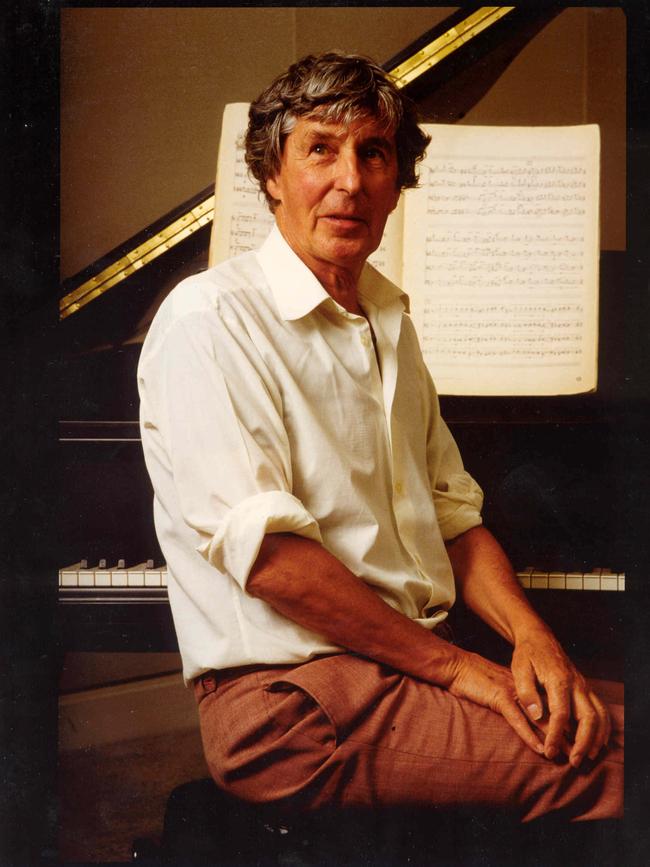 English composer Sir Michael Tippett.