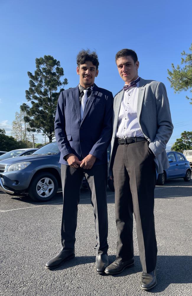 Tjundamarra Simon-Clarke and Malakai Simon-Clarke at Richmond River's Year 12 Formal.