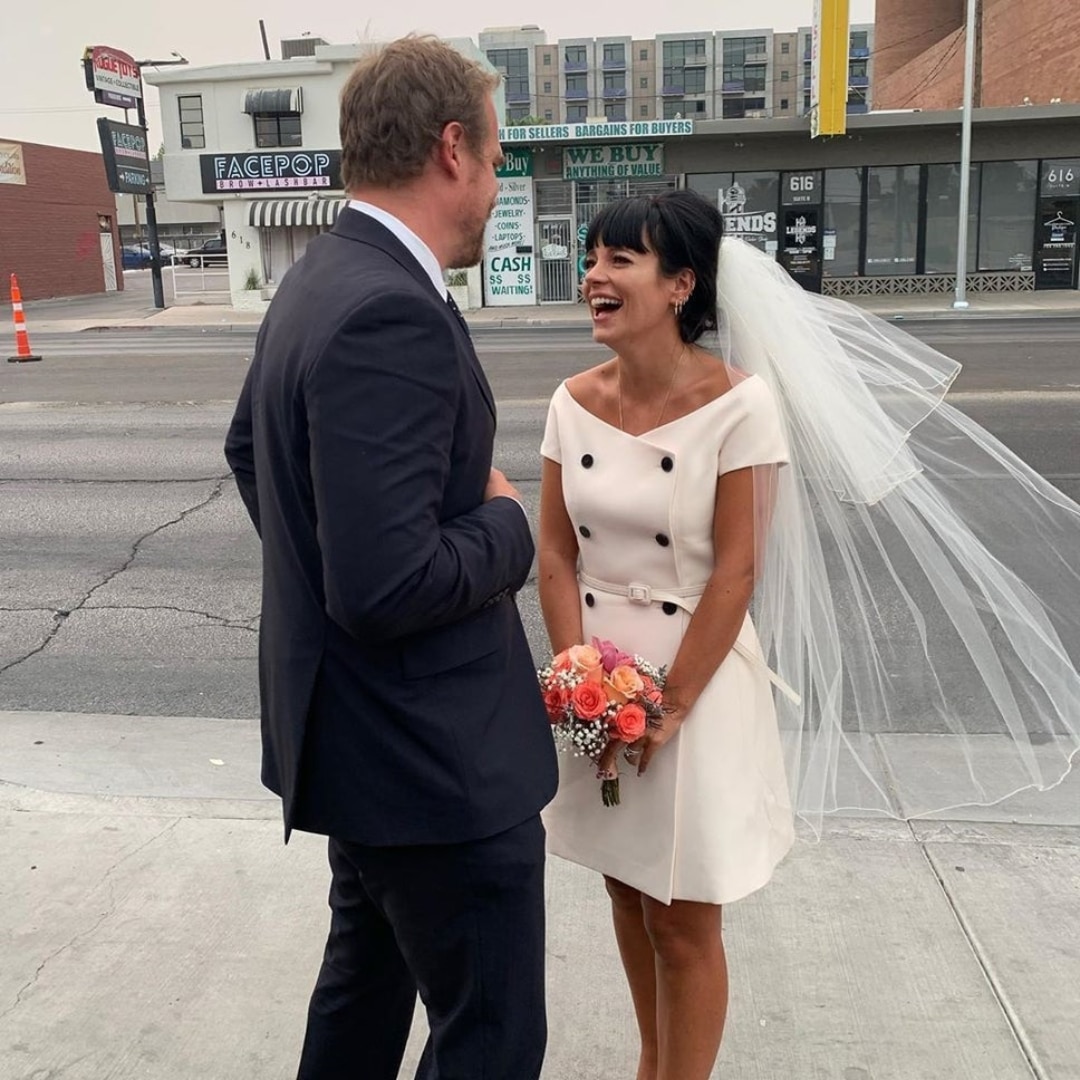 <p><em>Lily Allen and David Harbour's Las Vegas wedding.</em></p>