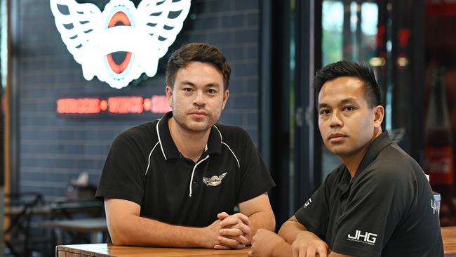 Owners of Wing Fix Ross and Peter Jacobi say they have been forced to close. Photo: Lyndon Mechielsen