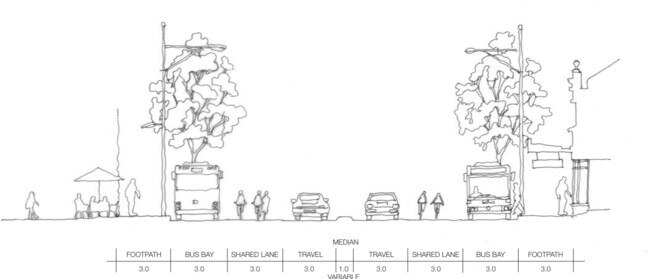 The Paddington Society’s counter-proposal for Oxford St East Cycleway.