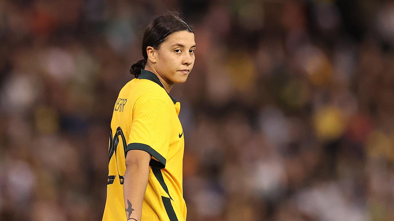 Sam Kerr wants the Matildas to have their own Cathy Freeman moment. (Photo by Cameron Spencer/Getty Images)