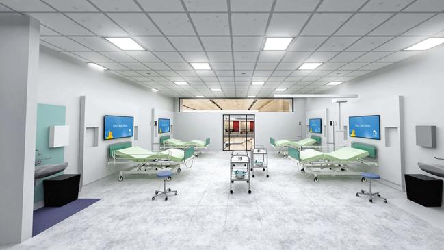 USC Moreton Bay nursing learning space artist impression.