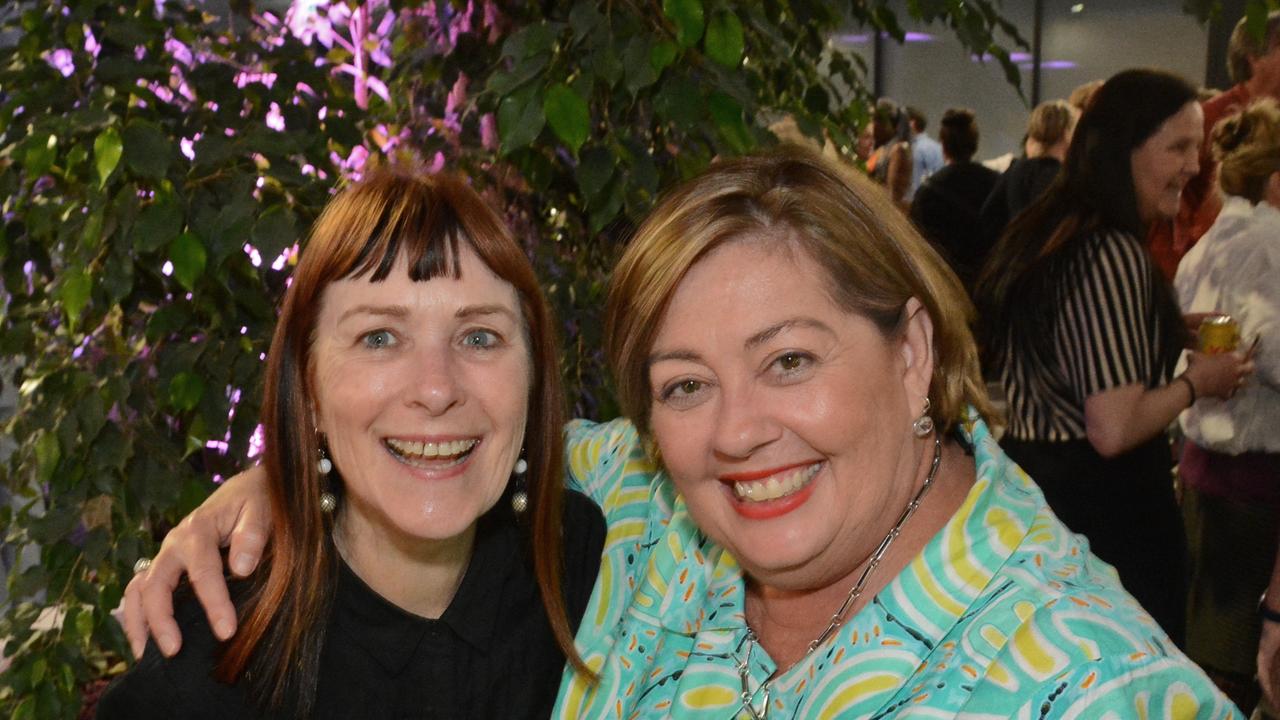 Shona Martyn and Philippa McDonald at Women in Media conference at Bond University, Robina. Pic: Regina King