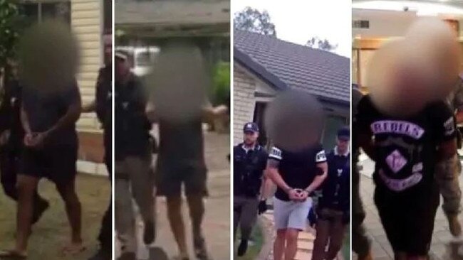 Eight bikies arrested after Loganholme Shopping Centre shooting. Photo: Supplied