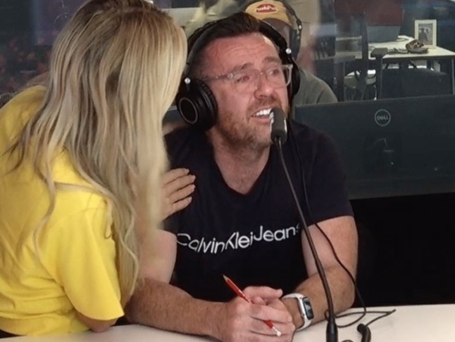 Pete Deppeler broke down on-air over his estranged friendship with Jackie 'O' Henderson.