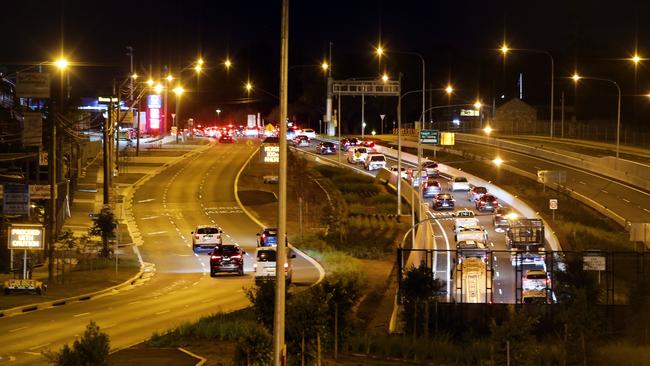 The entrance to the WestConnex tunnel.