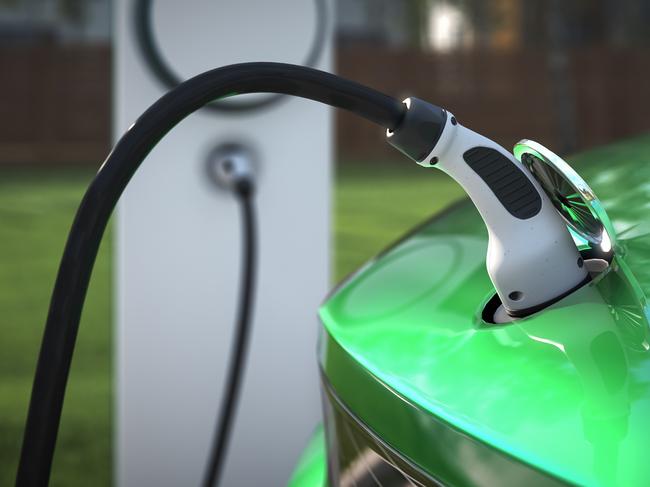 Electric car charging station - iStock image - for Herald Sun real estate