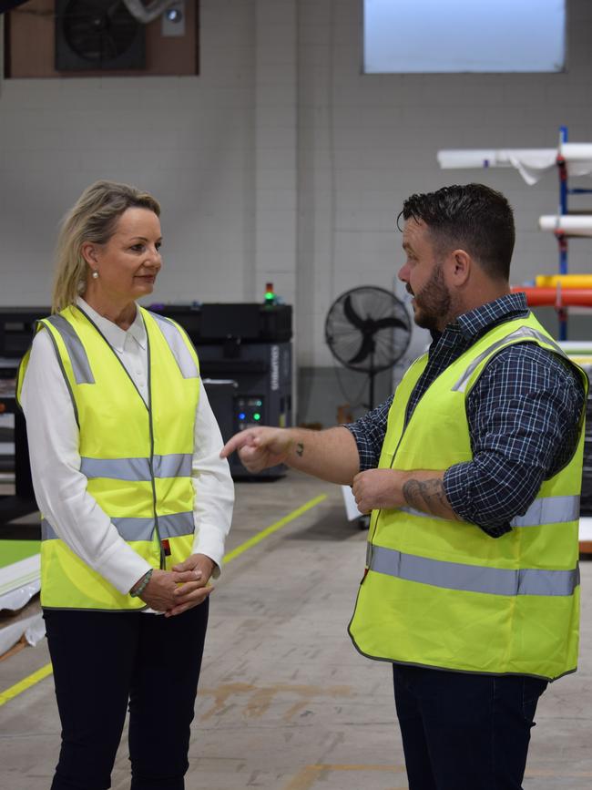 Deputy Leader of the Opposition Sussan Ley and Herbert MP Phillip Thompson. Picture: Nikita McGuire