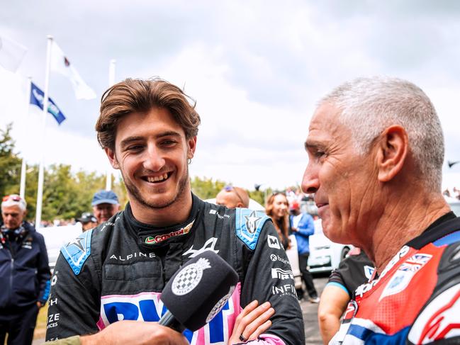 Jack Doohan with his famous dad, motorcycle legend Mick Doohan. Picture: Getty Images