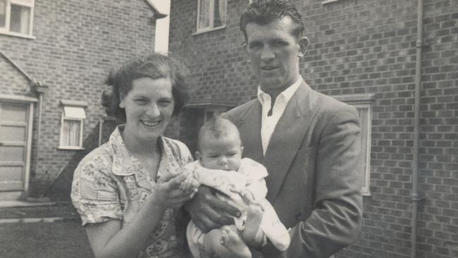 An infant Andrew Wilks in a family photo.