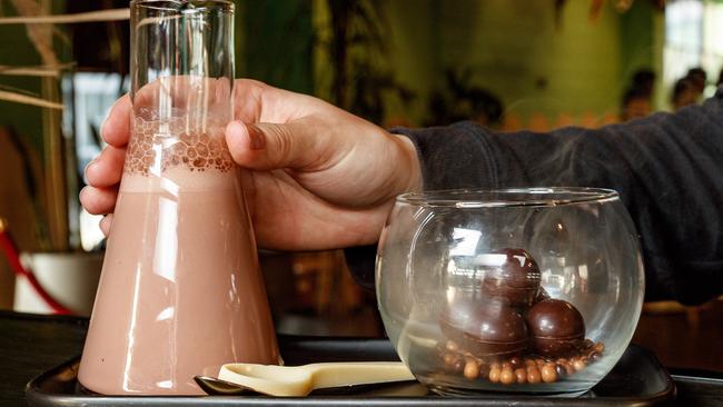 The Love Potion hot chocolate, before the magic. Picture: Mark Dadswell