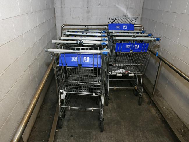 Aldi says their coin-operated trolleys prevent them from being abandoned.