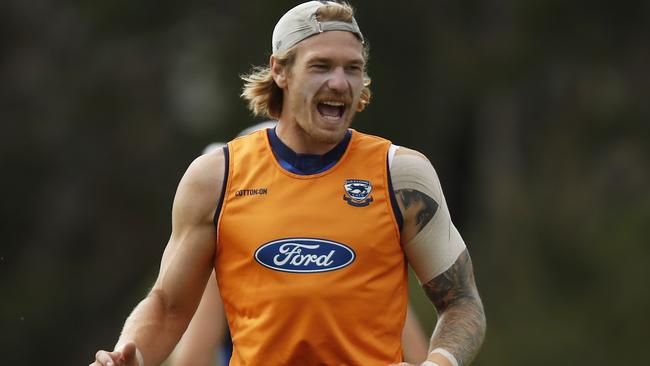 Tom Stewart is primed for a big year in Geelong’s defence.