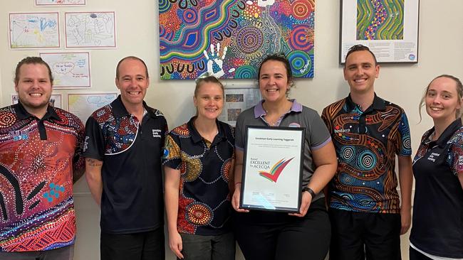 Goodstart Early Learning Tuggerah staff whose centre was rated a 9,89 by KindiCare