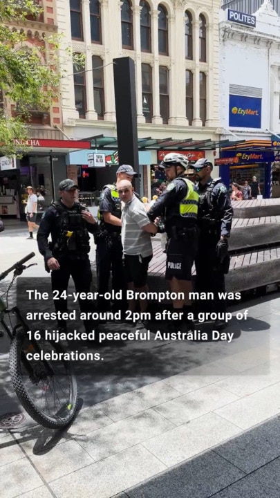 An alleged Adelaide neo-Nazi arrested in Rundle Mall