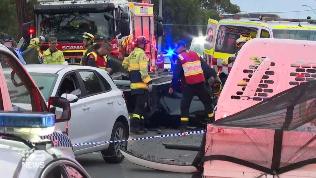 Locals have described the stretch of road as ‘dangerous’. Picture: 9 News