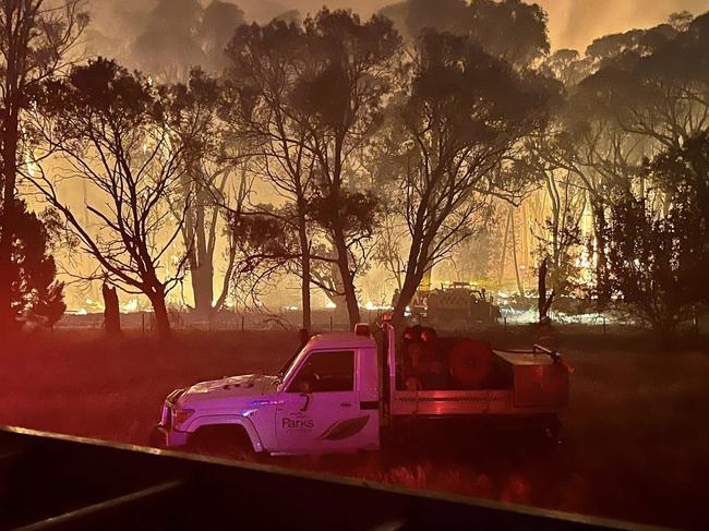 A large bushfire broke out in Creswick on December 16, 2024. Picture: Facebook/Coimadai Fire Brigade