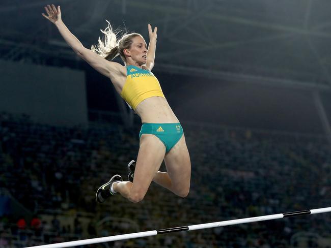 Alana Boyd of Australia competes in the Women's Pole Vault Final.