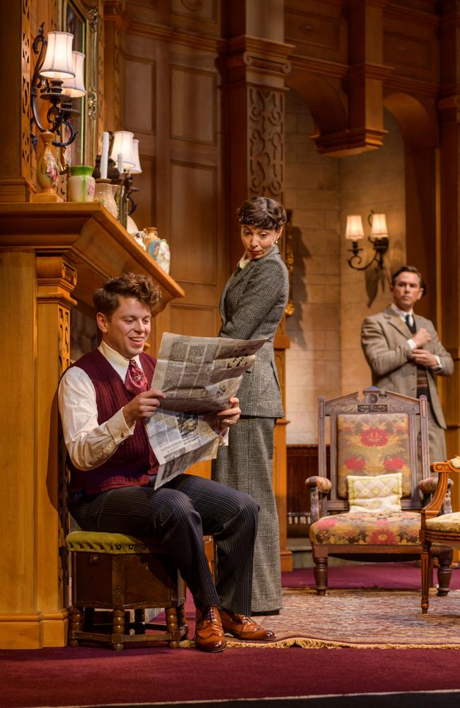 Alexander Wolfe, Miranda Daughtry, Alex Rathgeber in The Mousetrap.