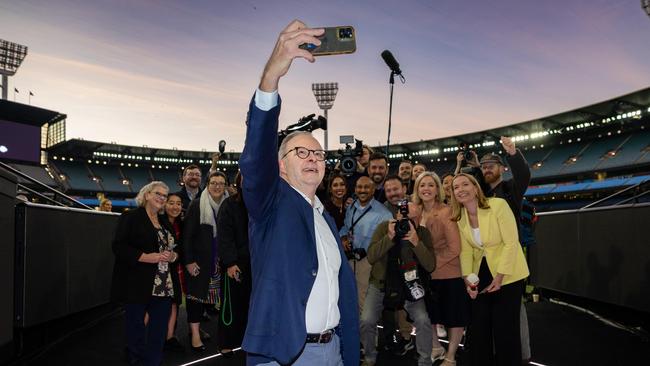 Mr Albanese described Saturday as “grand final day”. Picture: Jason Edwards / NewsWire