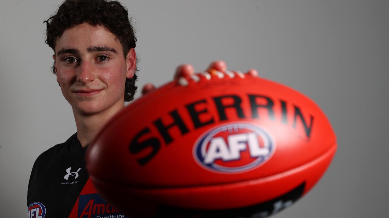 Elijah Tsatas is loving life at the Bombers. Picture: Michael Klein