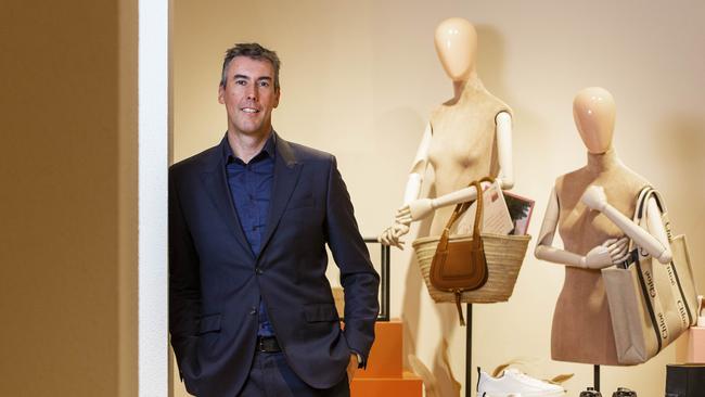 David Jones CEO Scott Fyfe will stay with the business under new owner Anchorage. Picture: Aaron Francis