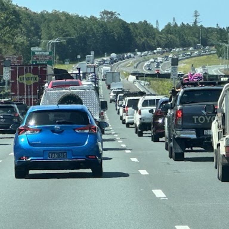 Holiday traffic north of Brisbane. Picture: Supplied