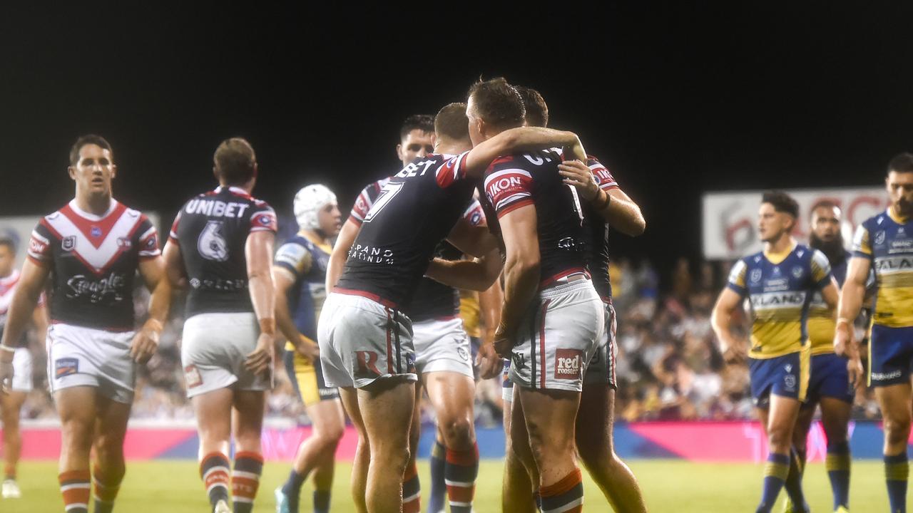 The Roosters have thrown the Eels’ premiership credentials into serious question. (Photo by Albert Perez/Getty Images)