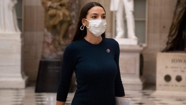 Congresswoman Alexandria Ocasio-Cortez has been ratcheting up the melodrama. Picture: Brendan Smialowski/AFP