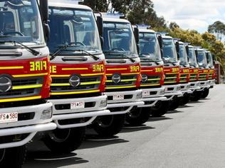 The commissioning of 14 new fire trucks. Pic: Carolyn Docking