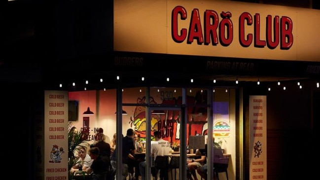 Popular burger joint Caro Club has announced the closure of their second store. Picture: Facebook