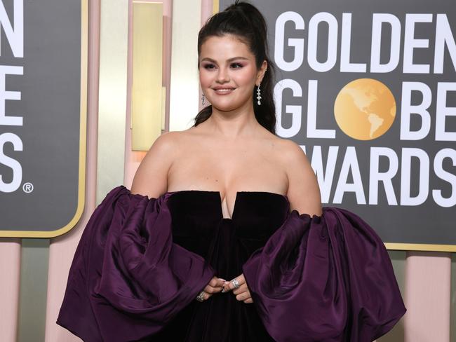 Selena Gomez at the Golden Globes in January. Picture: Jon Kopaloff/Getty Images