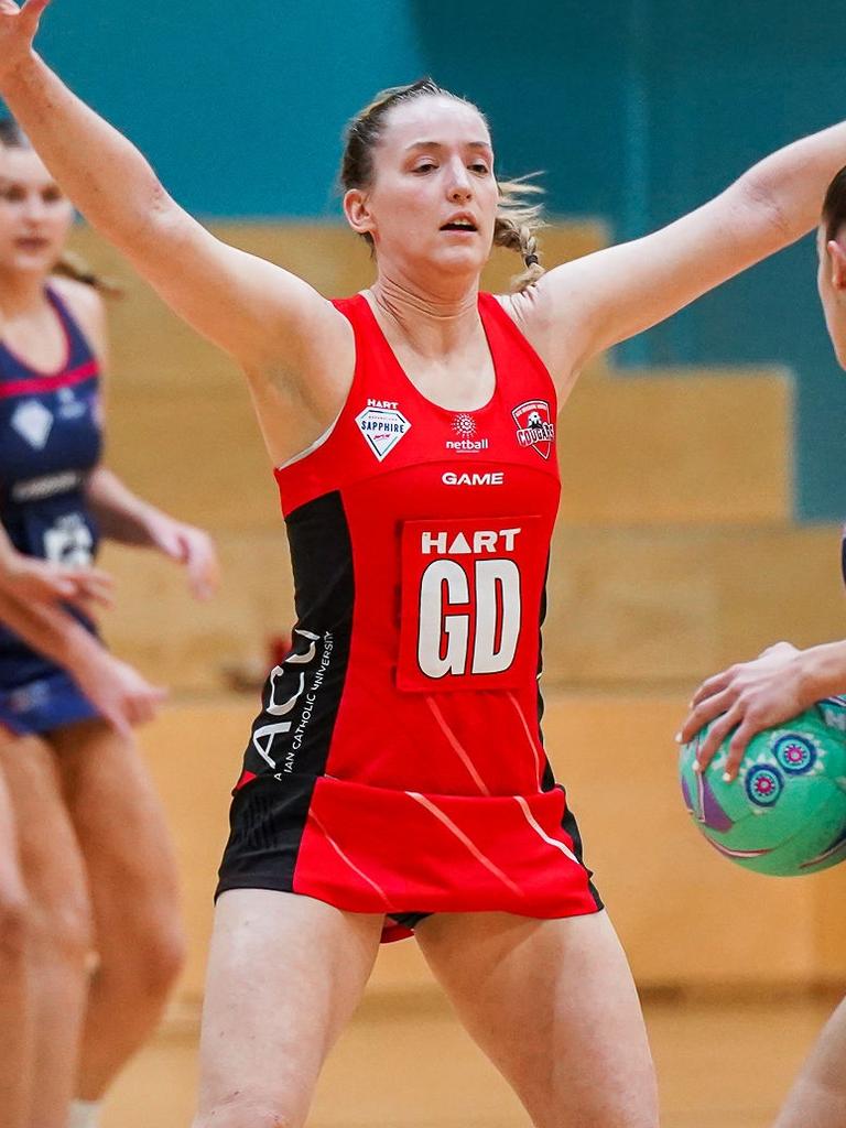 ACU Brisbane North Cougars netball. HART Sapphire Series against the Brisbane South Wildcats. Picture credits: KWP Studios Flagstone